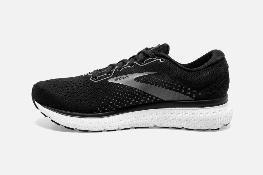 Brooks Glycerin 18 Road Running Shoes Womens Black/White 795138-LIV